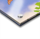 Orange butterflies playing Acrylic print