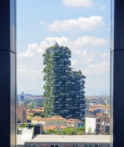 Milan View of Bosco Verticale