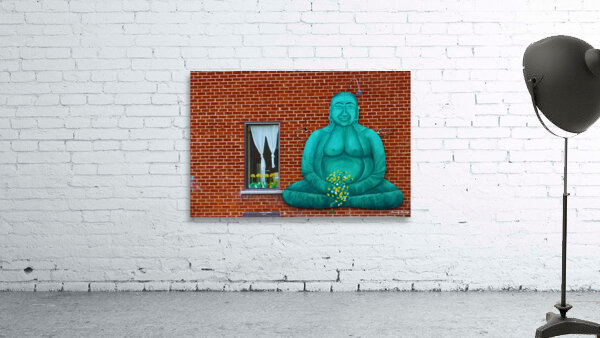 Buddha With Flowers Wall Preview