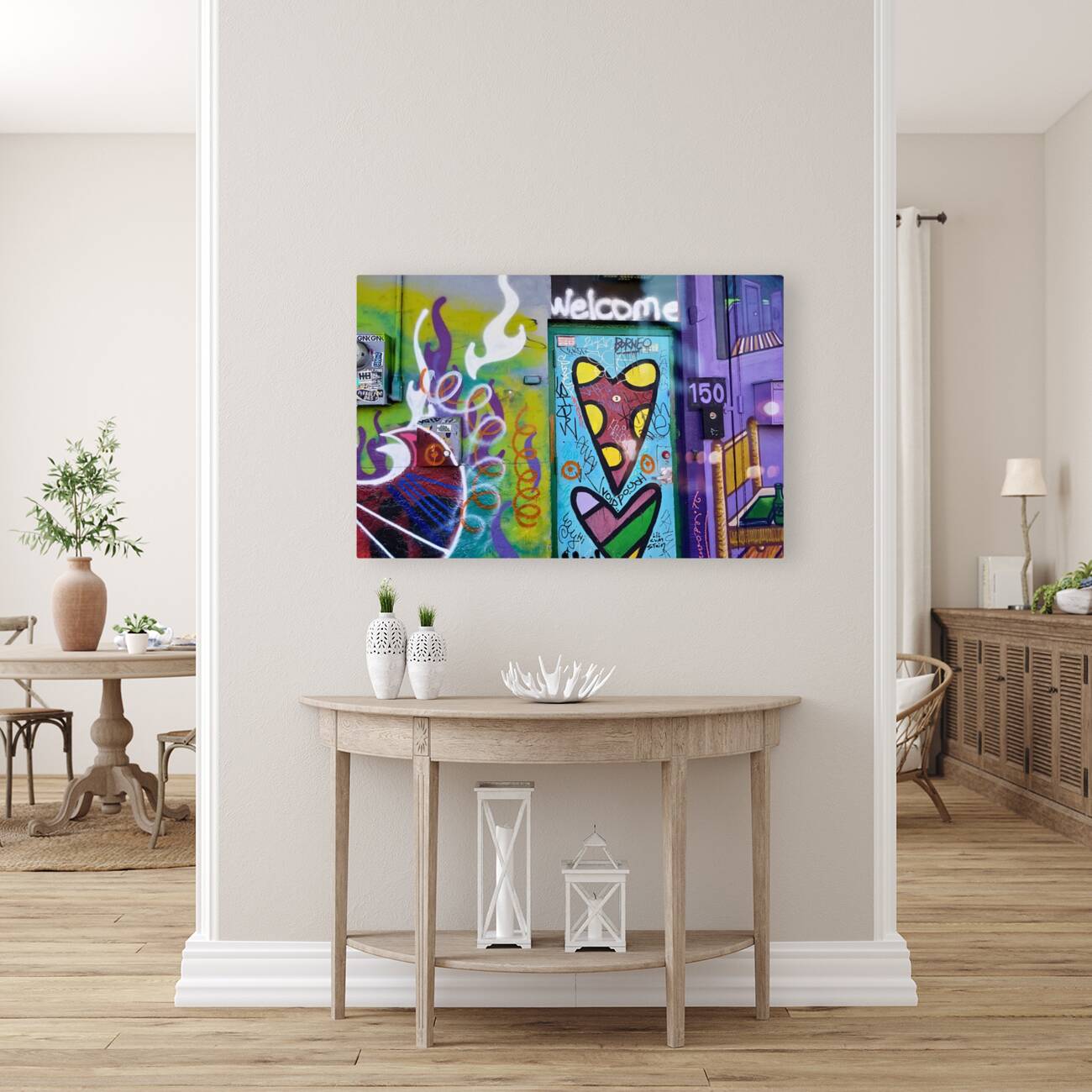 Welcome Street Art Reproduction