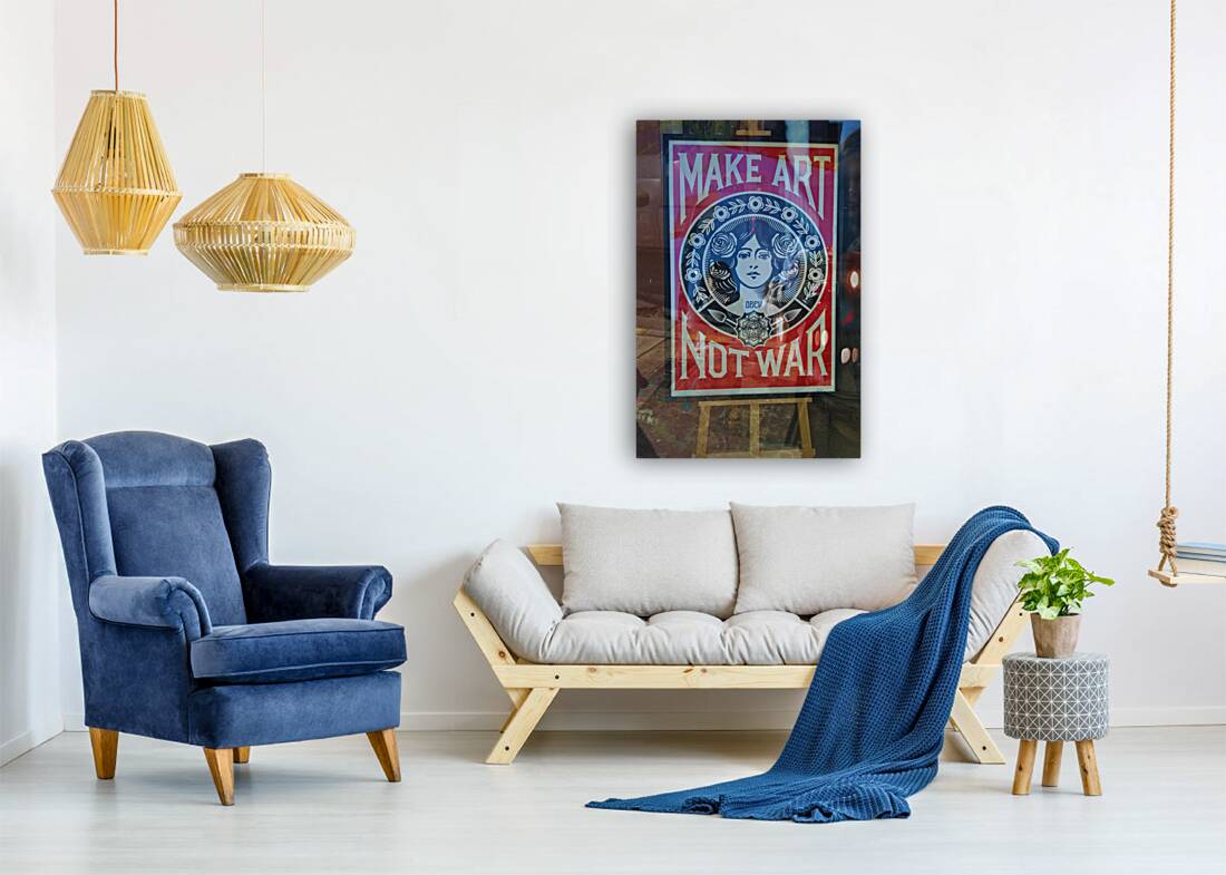 Make Art Not War Reproduction