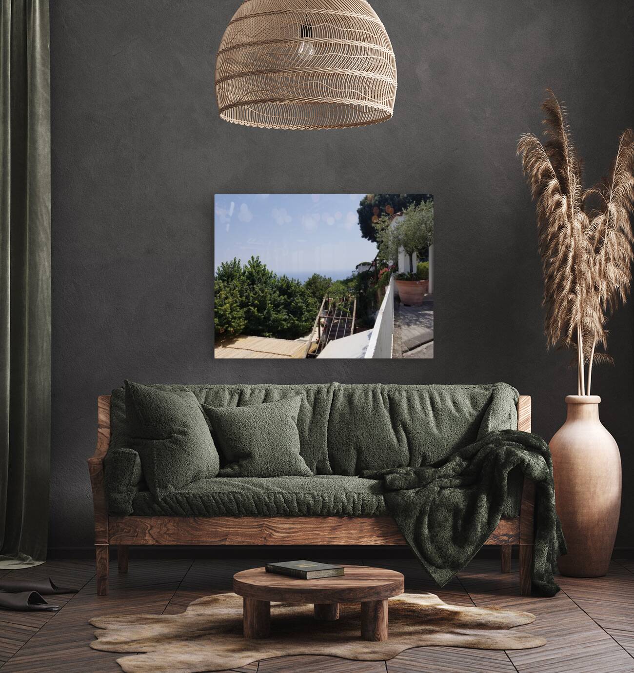 Life atop Positano Reproduction