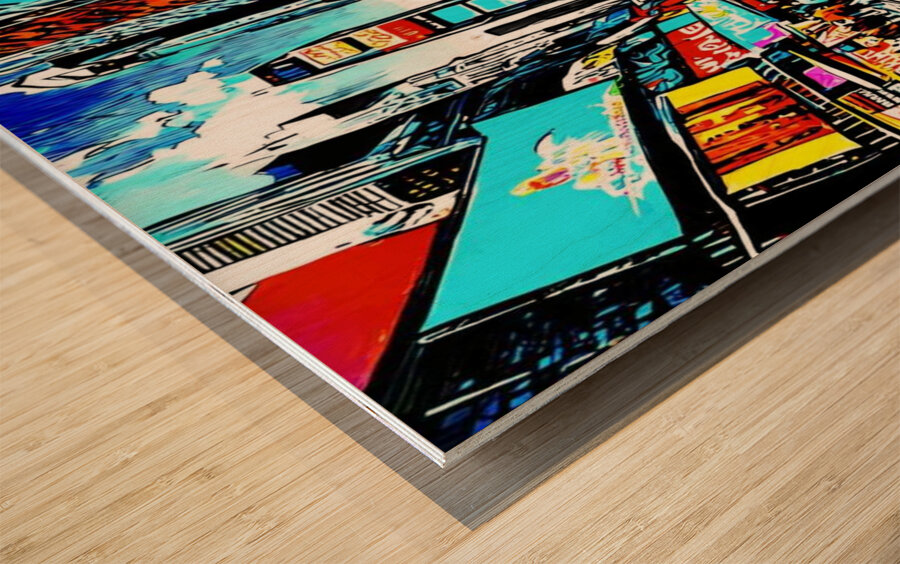 New York AI Style Wood print