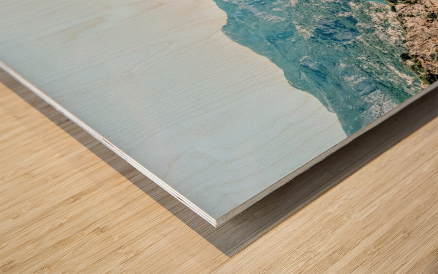 Turquoise Amalfi Views Wood print