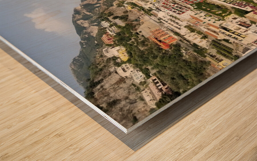Positano views Wood print
