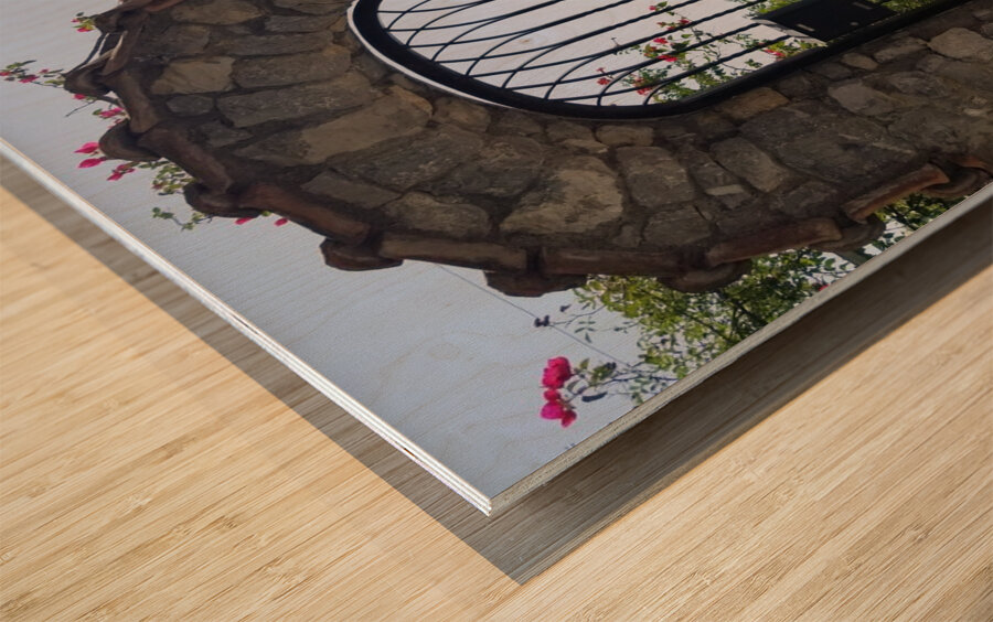 Amalfi residential gates Wood print