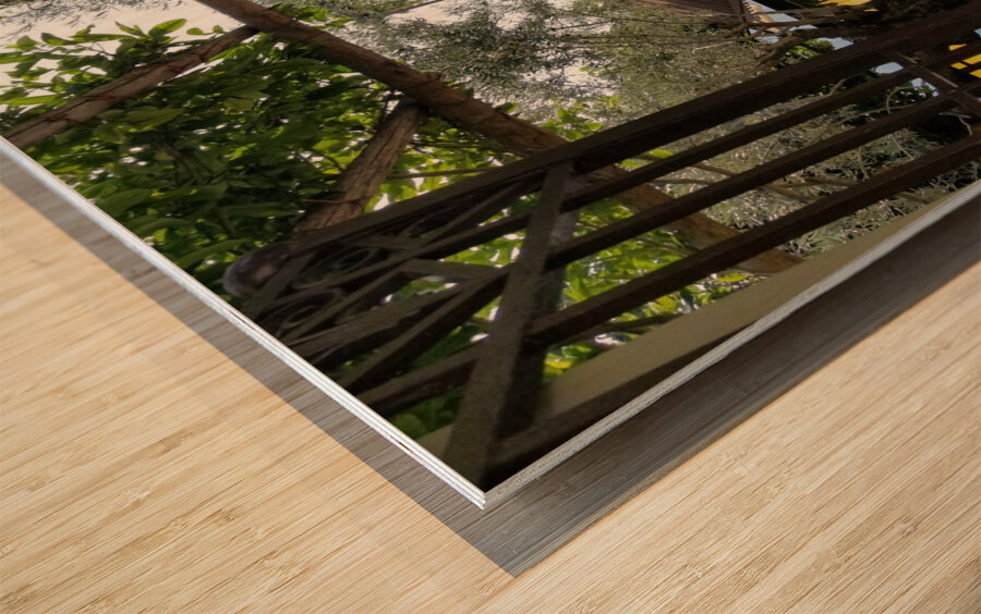 Amalfi lunch spot Wood print