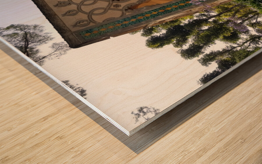 Capri living Wood print