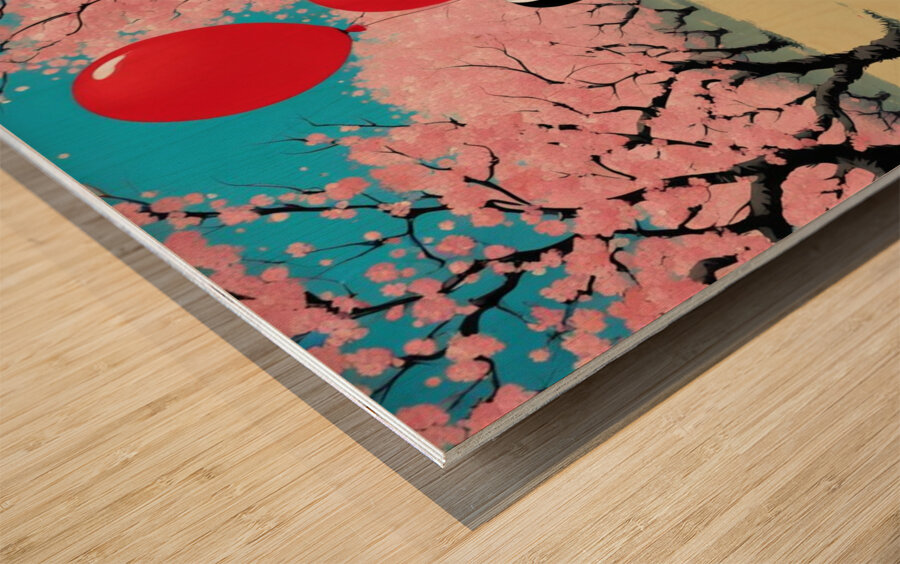 Banksy Meets Matisse 2 Wood print